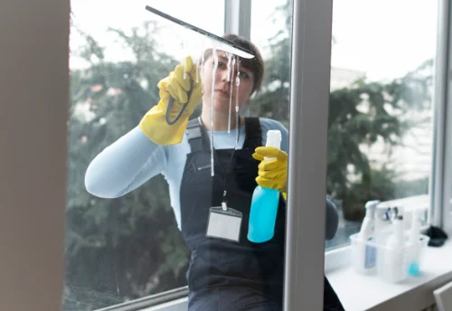 Nettoyage de vitres intérieures et extérieures à la Chaux-du-Dombief